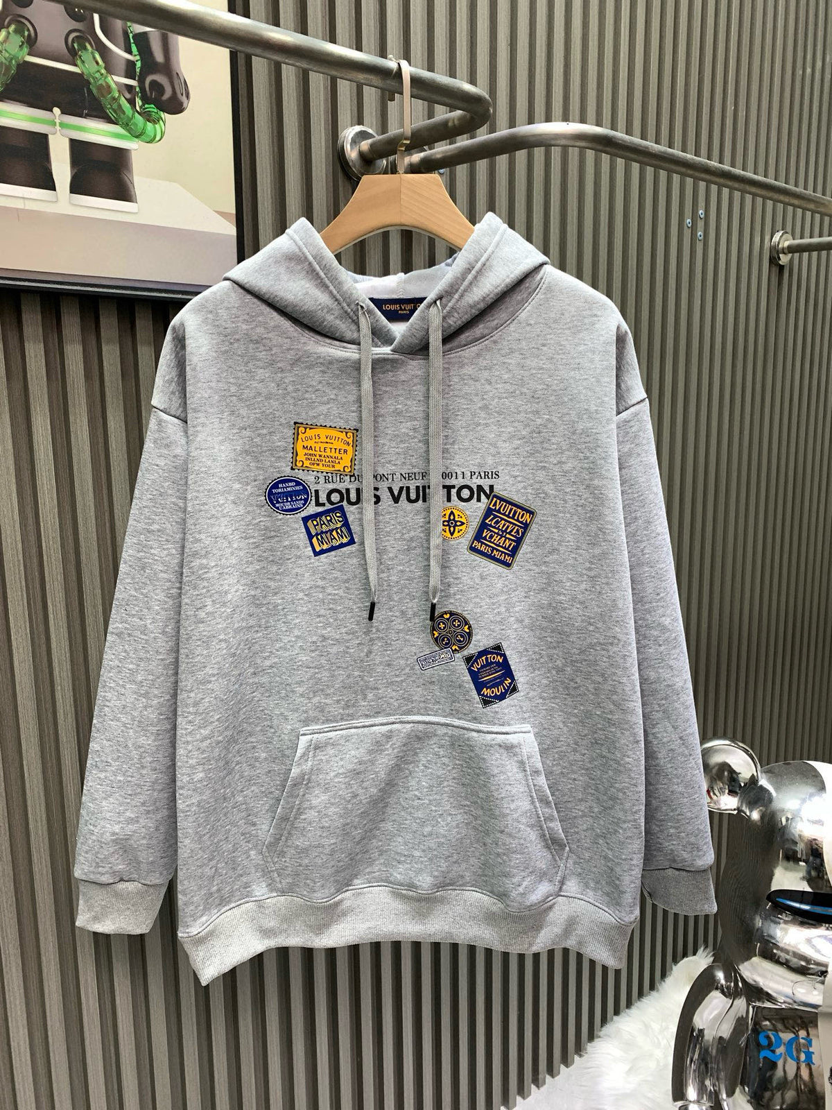 New printed hooded sweatshirt