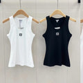 Trendy Embroidered U-Neck Vest