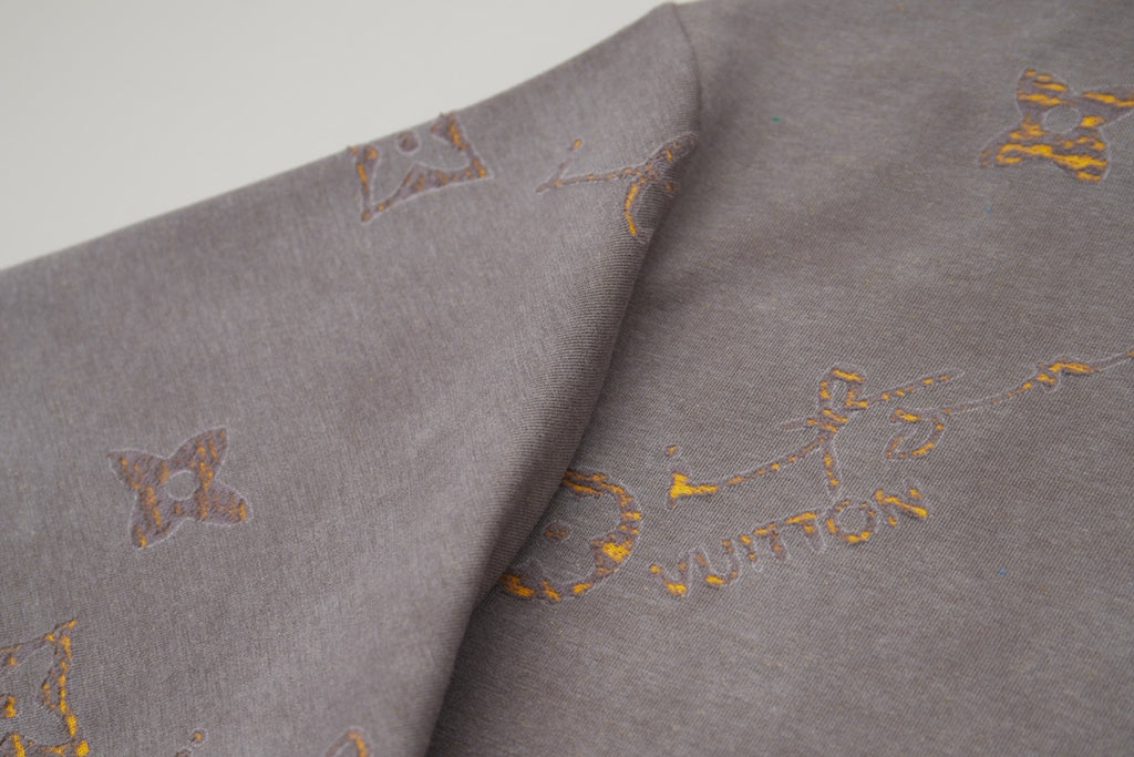 Classic logo burned jacquard short sleeved shirt
