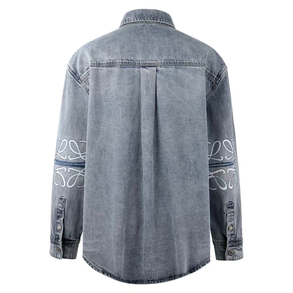 Washed shirt jacket