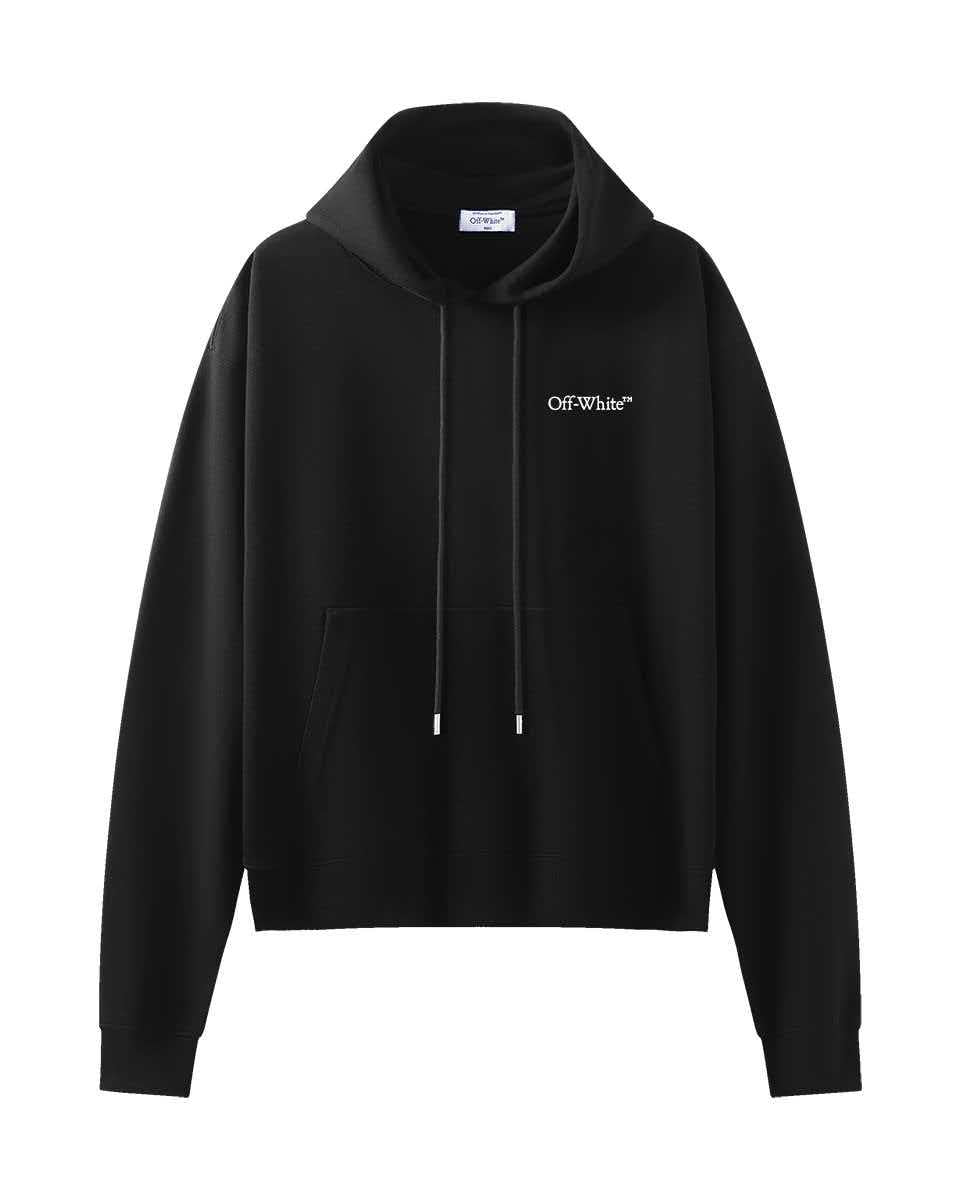 Black hooded sweatshirt