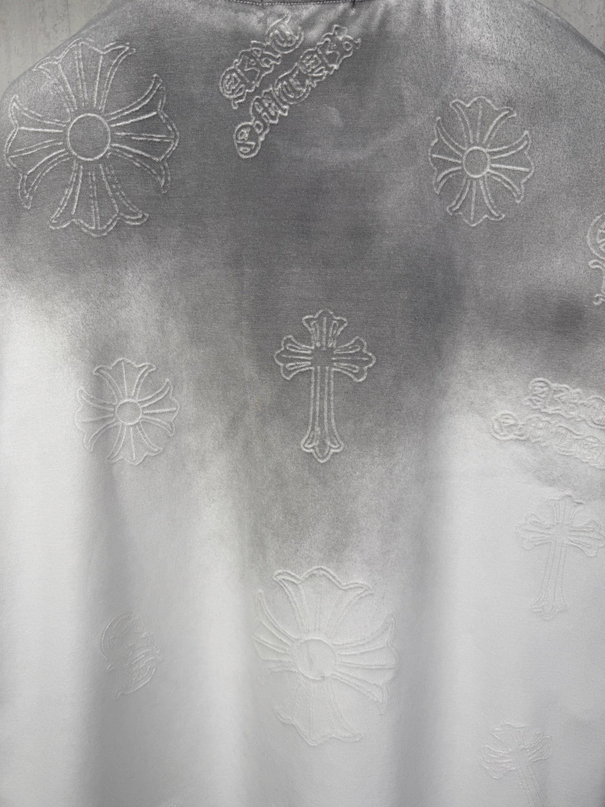 American style acid pickling, laser burning, flower pasting, fabric embroidery, couple casual short sleeved T-shirt
