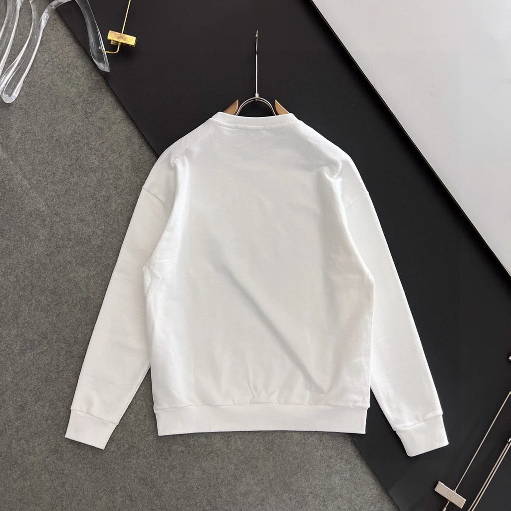 New printed pullover round neck hoodie