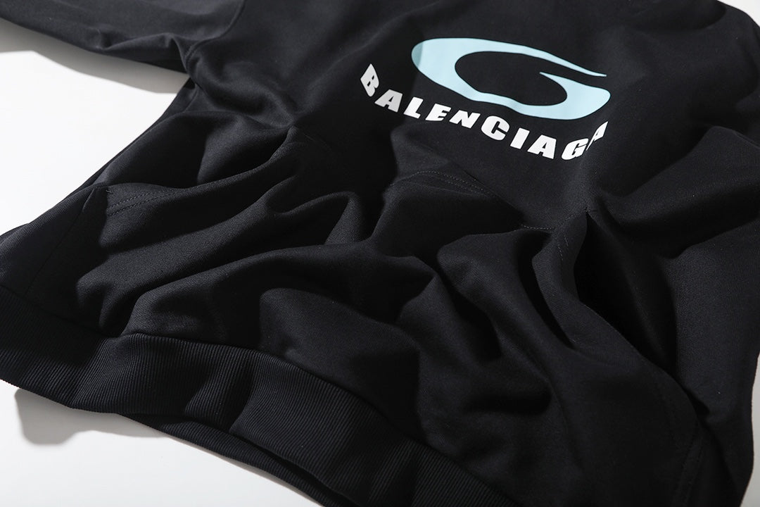 Half ring totem printed hooded sweatshirt
