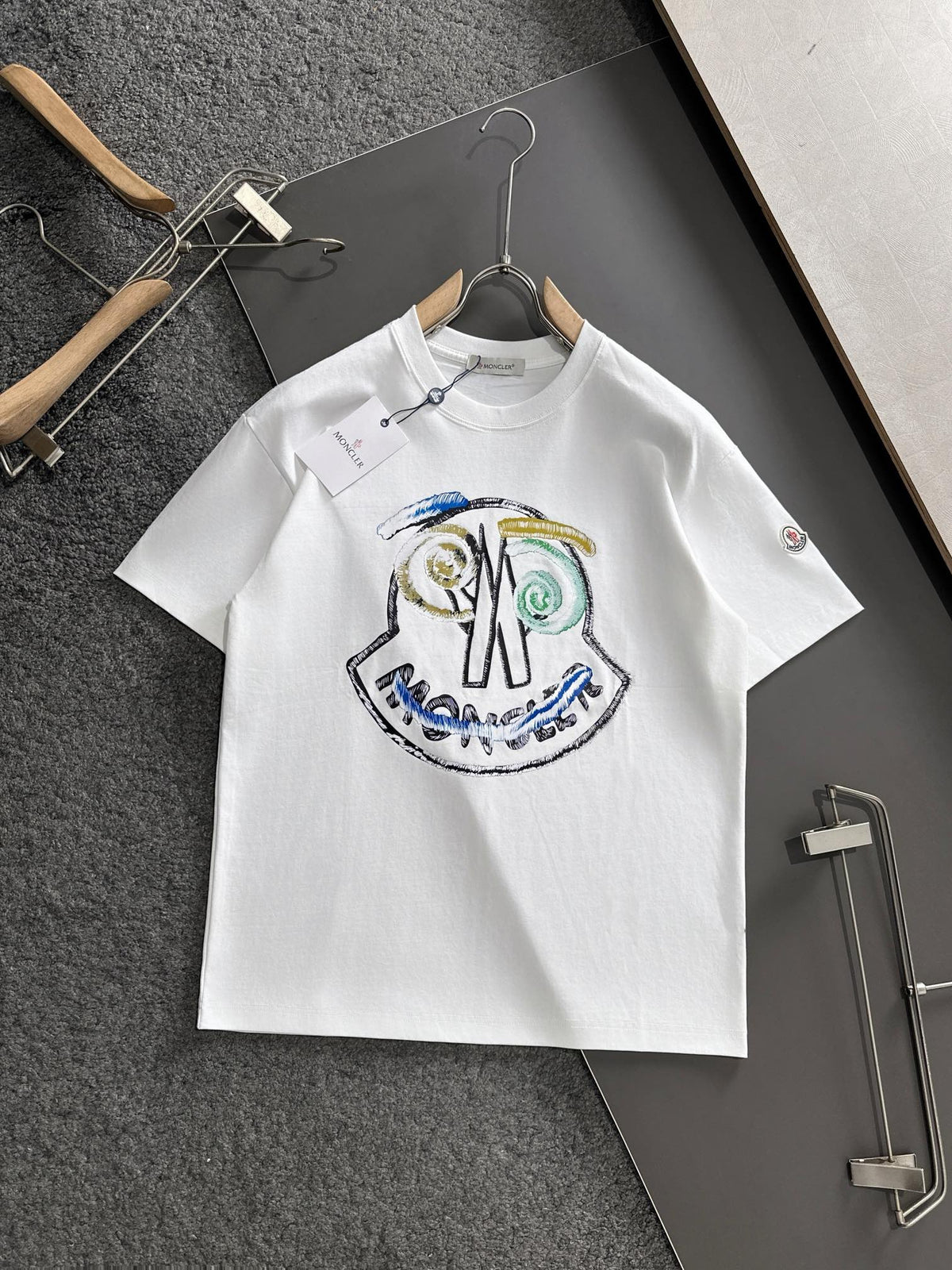 New round neck high-end pure cotton short sleeved T-shirt