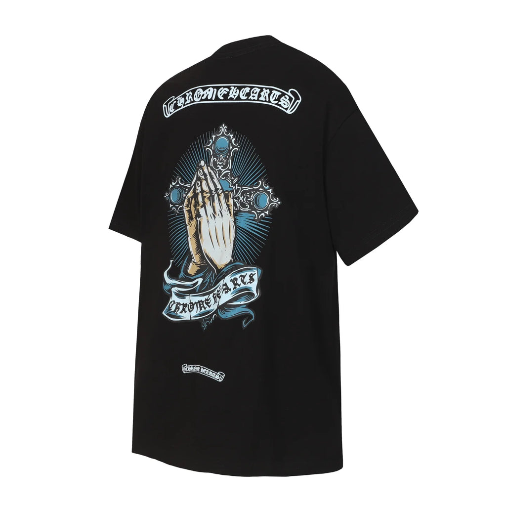 Letter printed short sleeved shirt