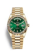 Yellow gold - Green dial - Automatic - 36mm