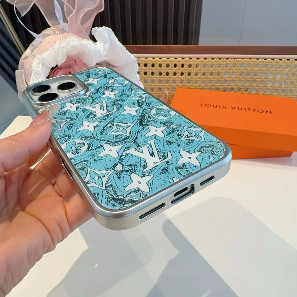 Electroplated glass magnetic phone case