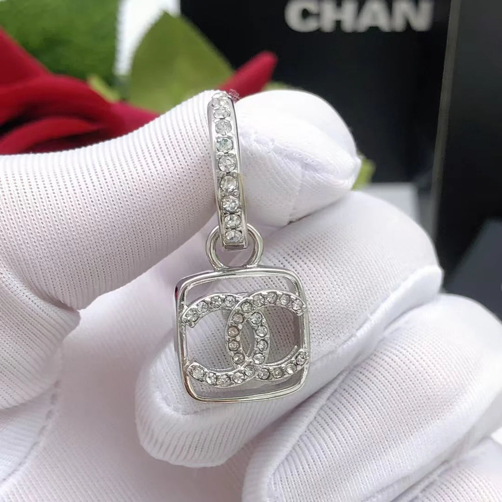 Diamond studded earrings