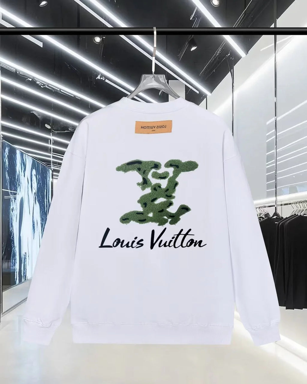 New flocking letter hoodie