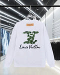 New flocking letter hoodie