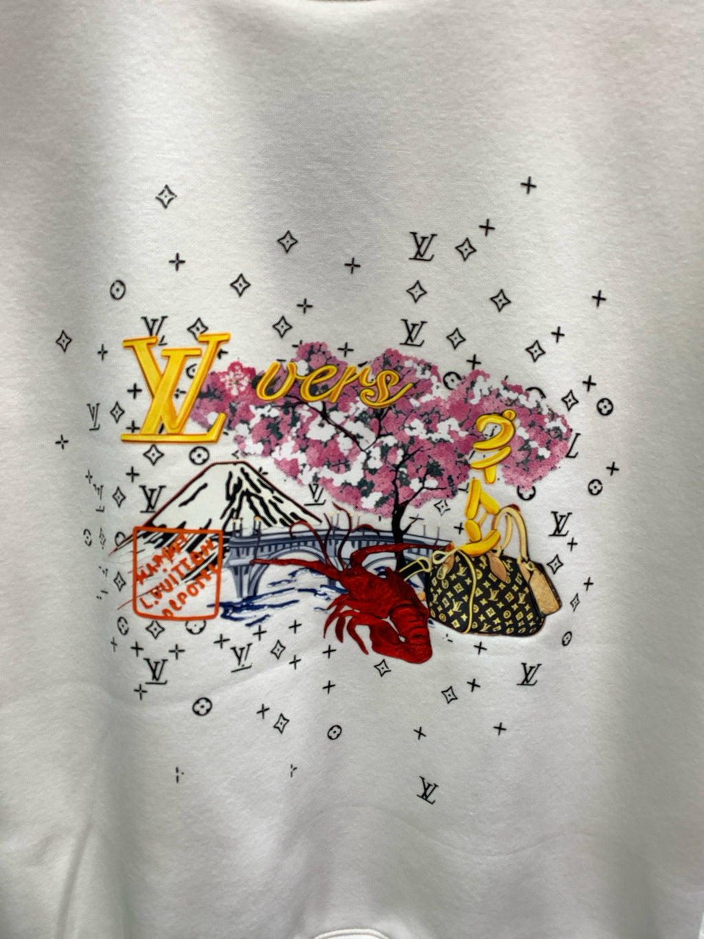 New Year printed hoodie