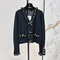 Elegant Beaded Floral Knit Cardigan