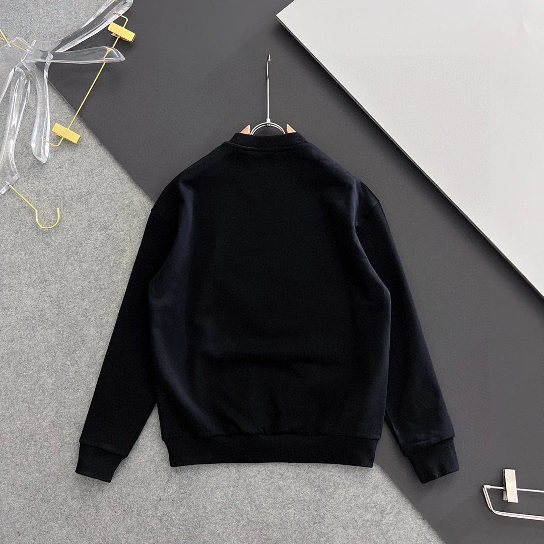 New printed pullover round neck hoodie