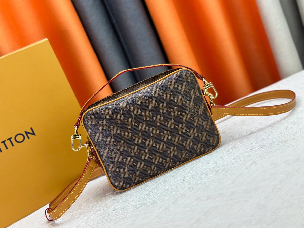 Coated canvas mailman bag