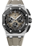 🔥limited-time offer! Brown Rubber Strap - 904L Steel - QUARTZ - 43mm