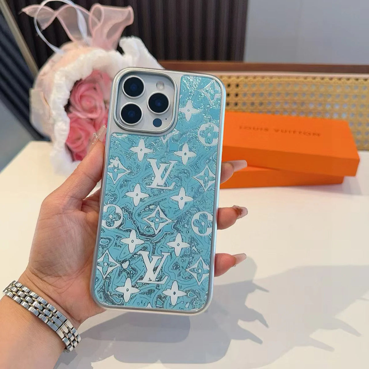 Electroplated glass magnetic phone case