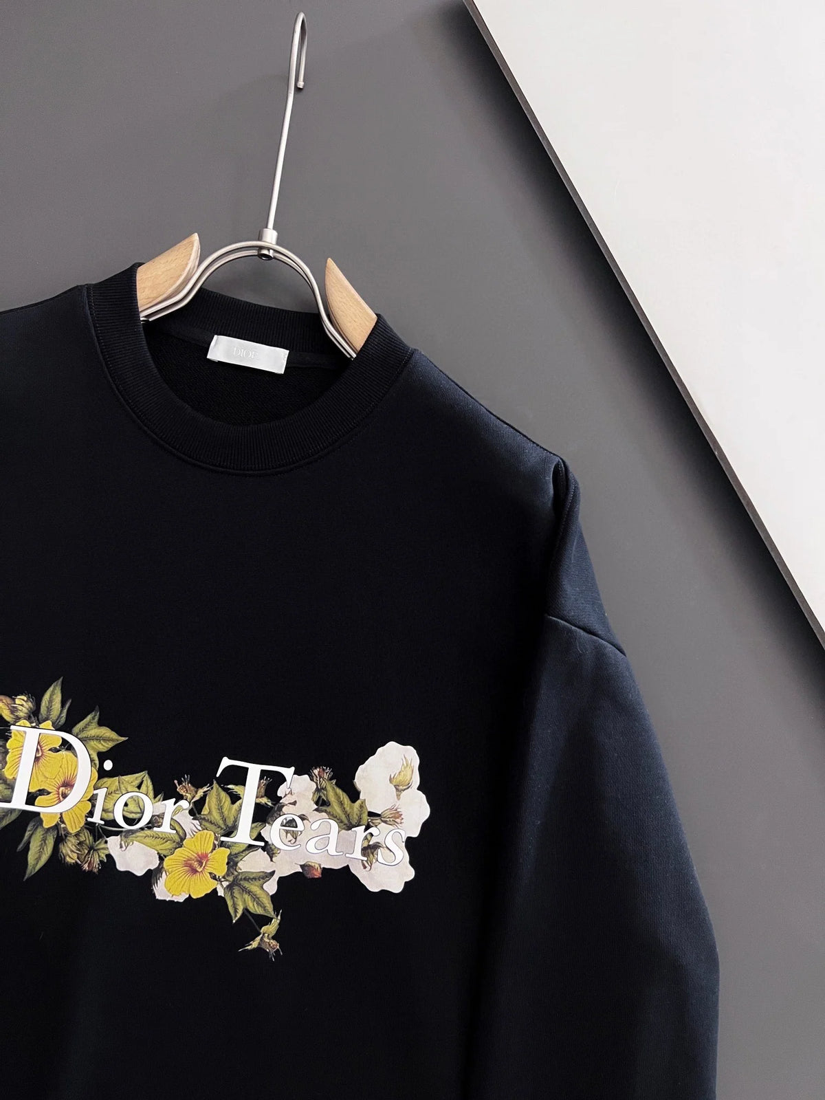 New printed pullover round neck hoodie