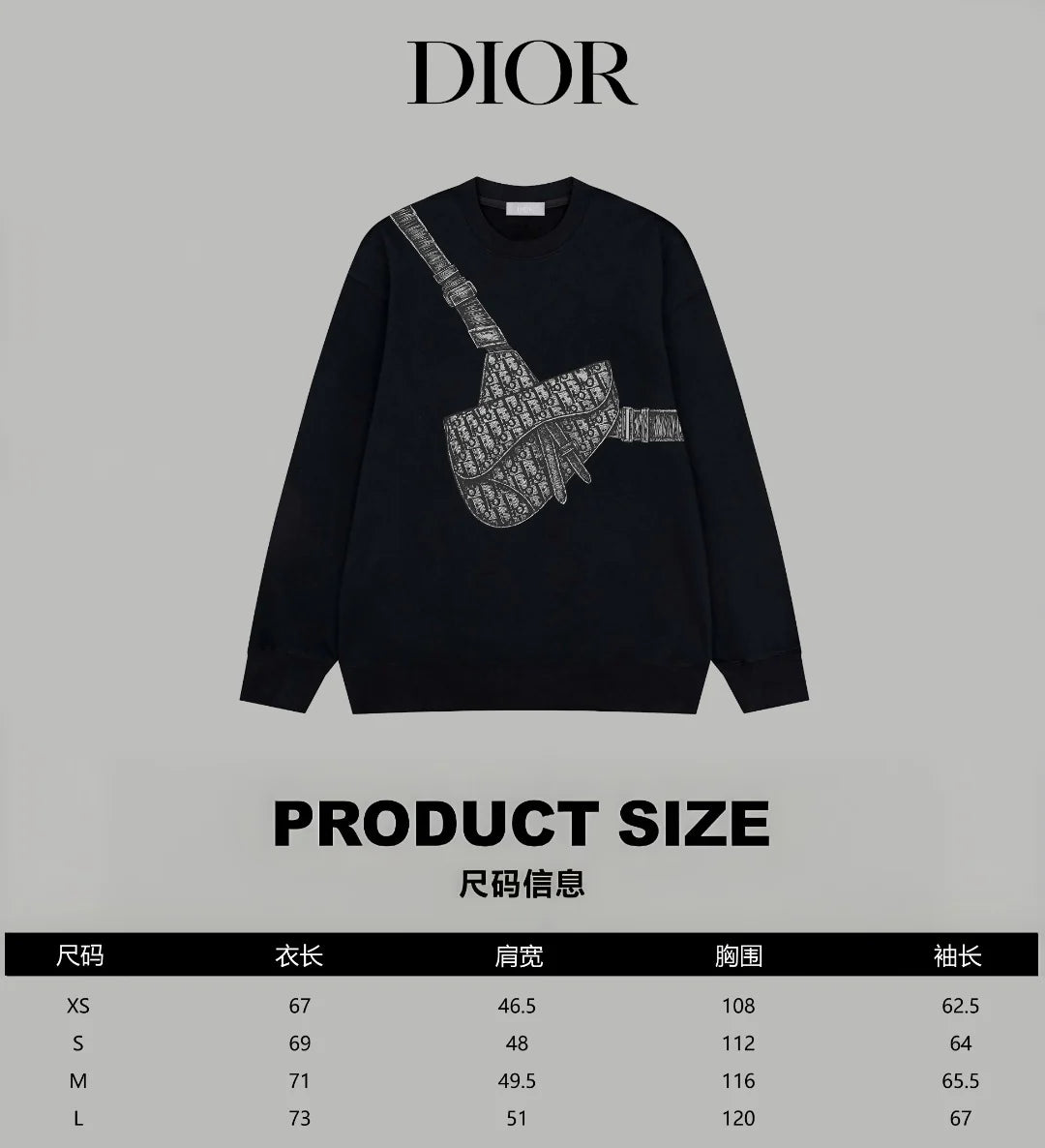 Printed looped long sleeved hoodie