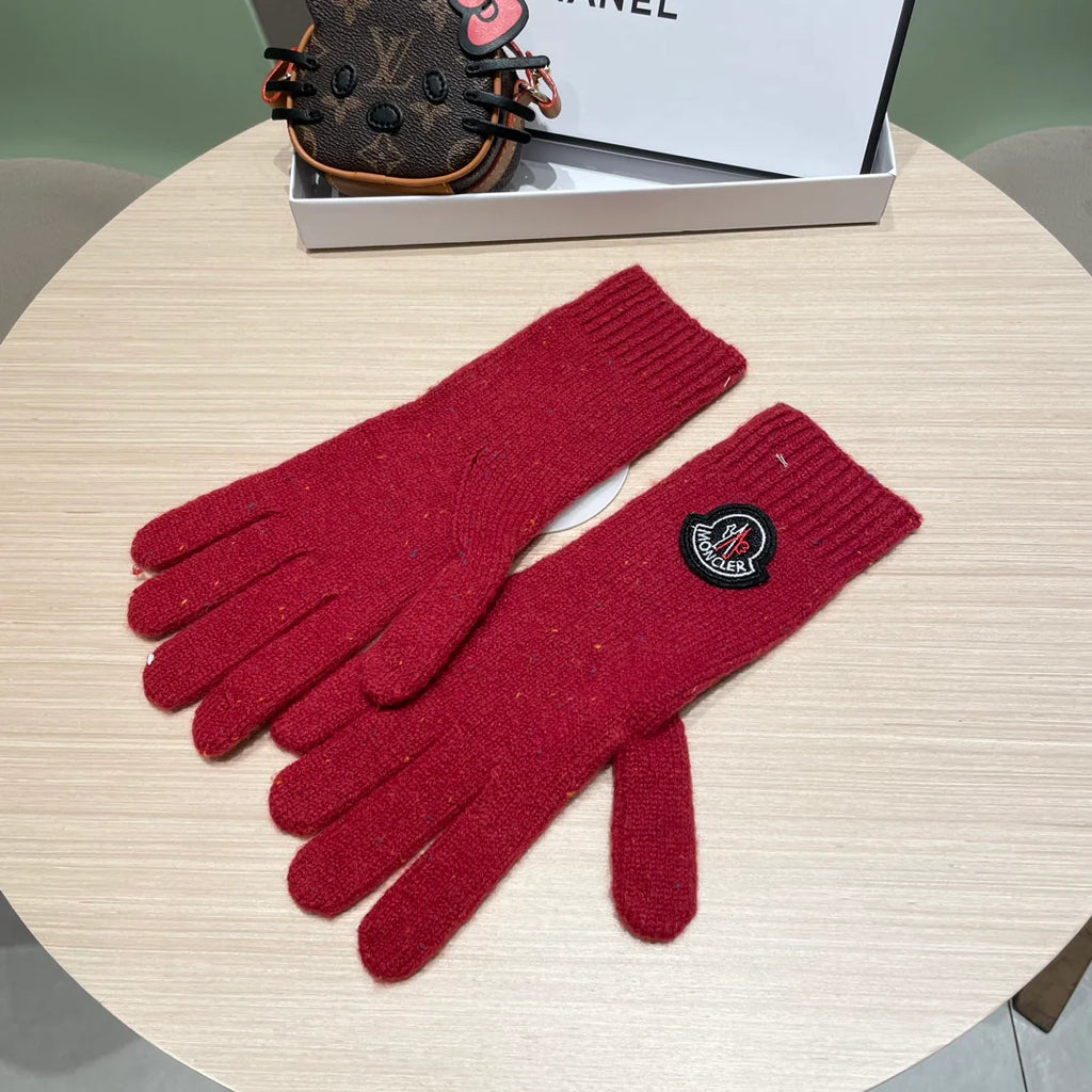 Autumn and winter wool knitted gloves