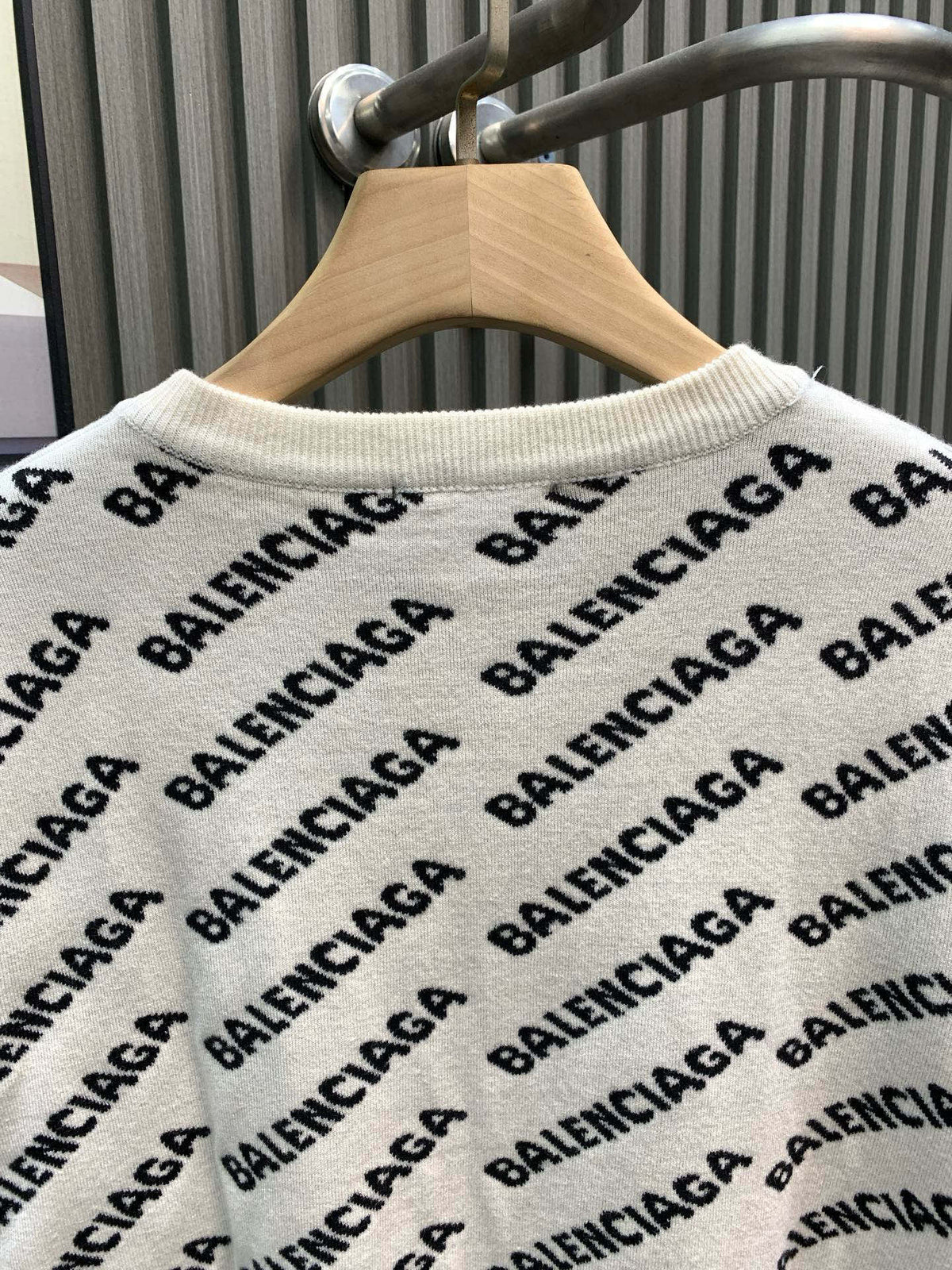 Full printed bullet screen double-sided knitted jacquard sweater