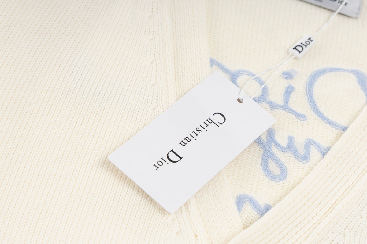 New jacquard logo cardigan jacket