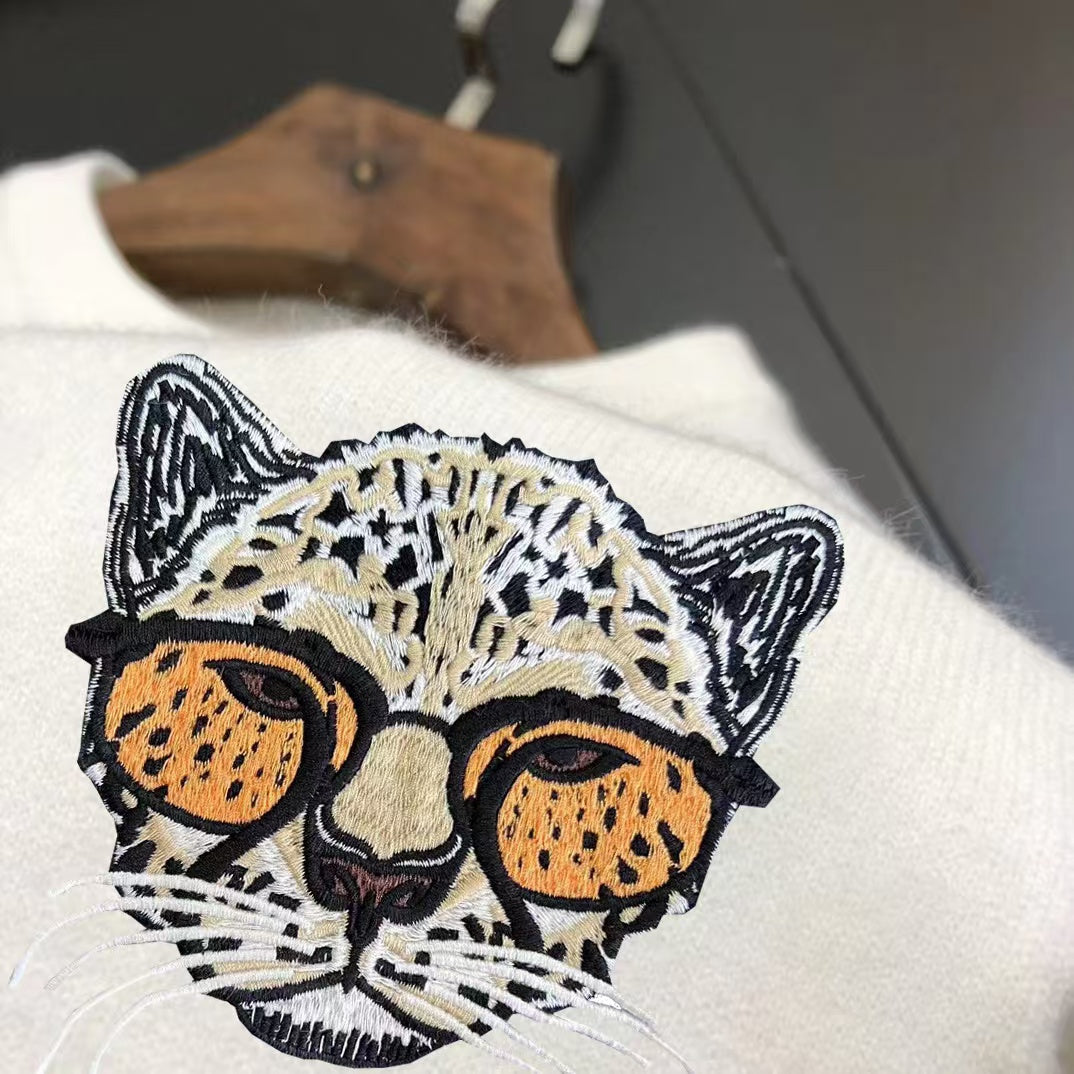 Hot selling embroidered sweater