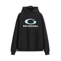 Half ring totem printed hooded sweatshirt