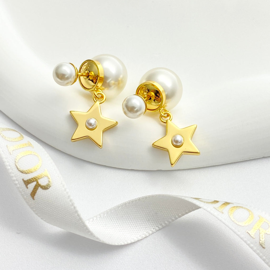 Double bead earrings