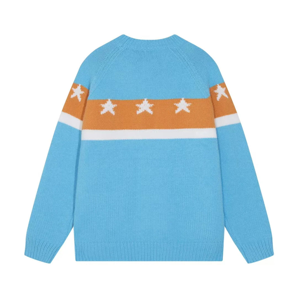 New chest striped jacquard sweater