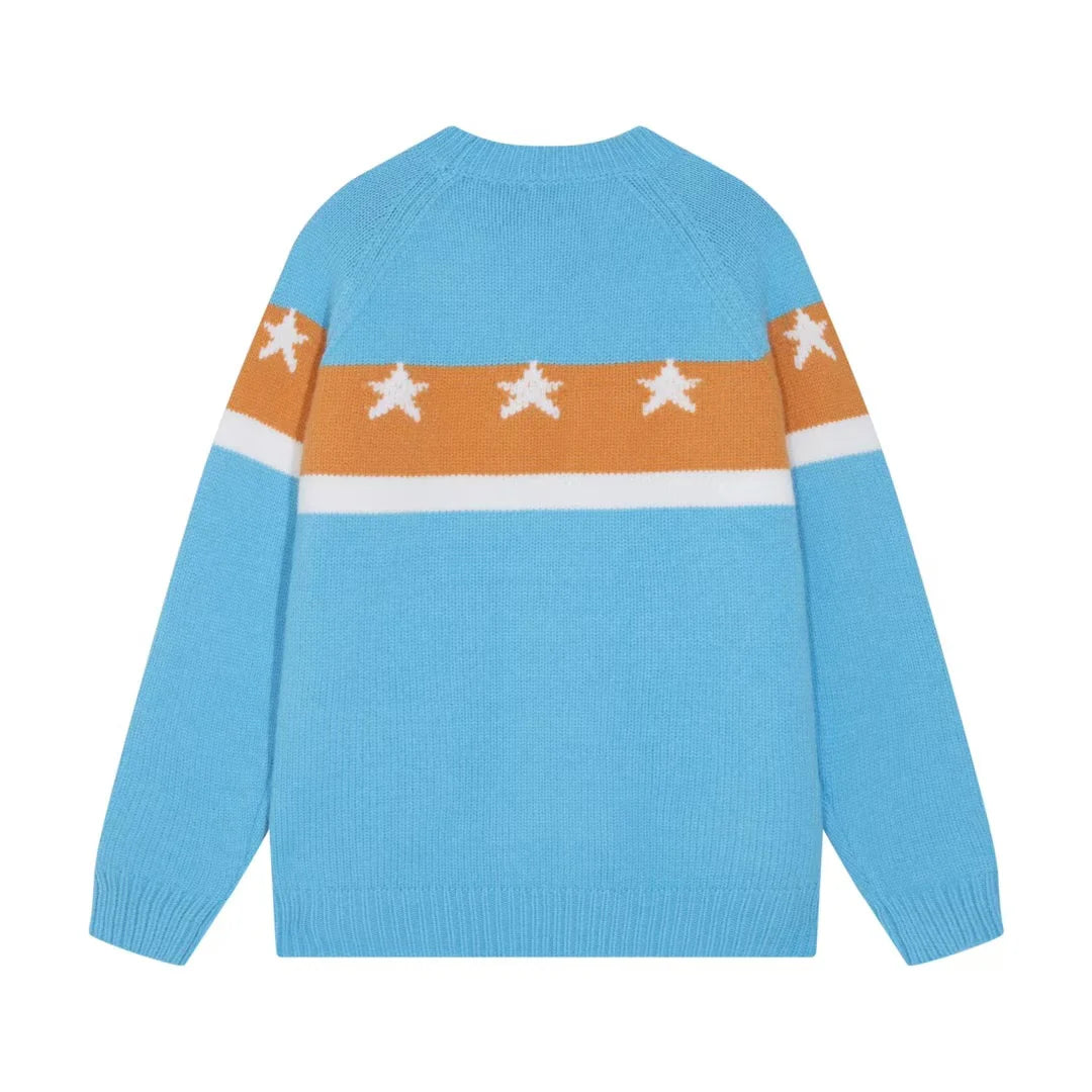 New chest striped jacquard sweater
