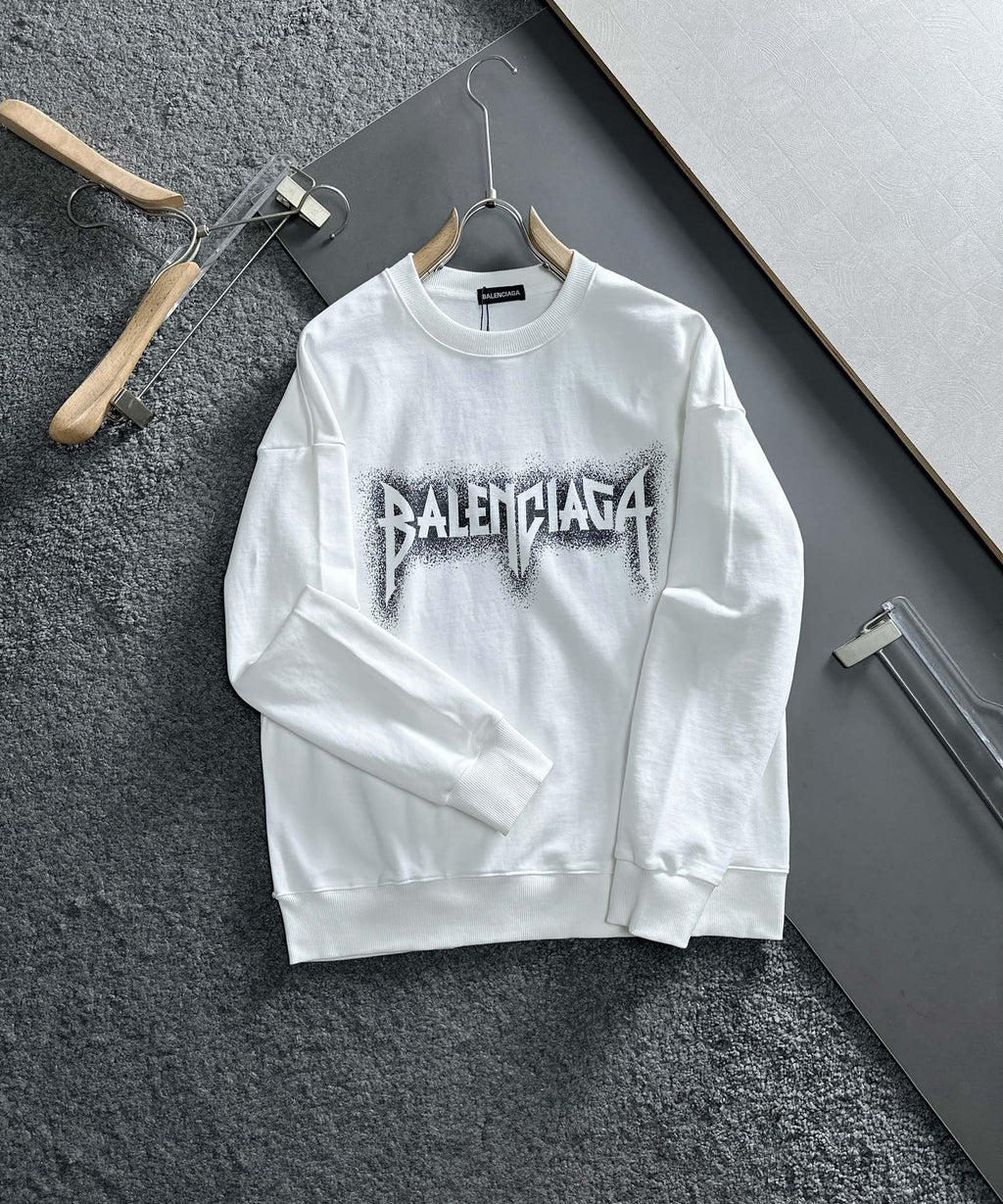 New printed pullover round neck hoodie
