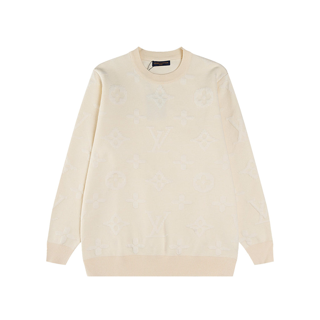 New jacquard wool knitted sweater sweater