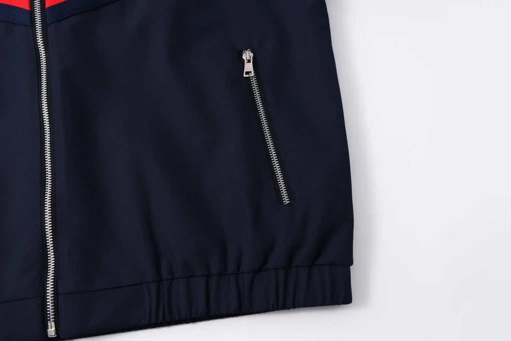 New splicing hooded jacket