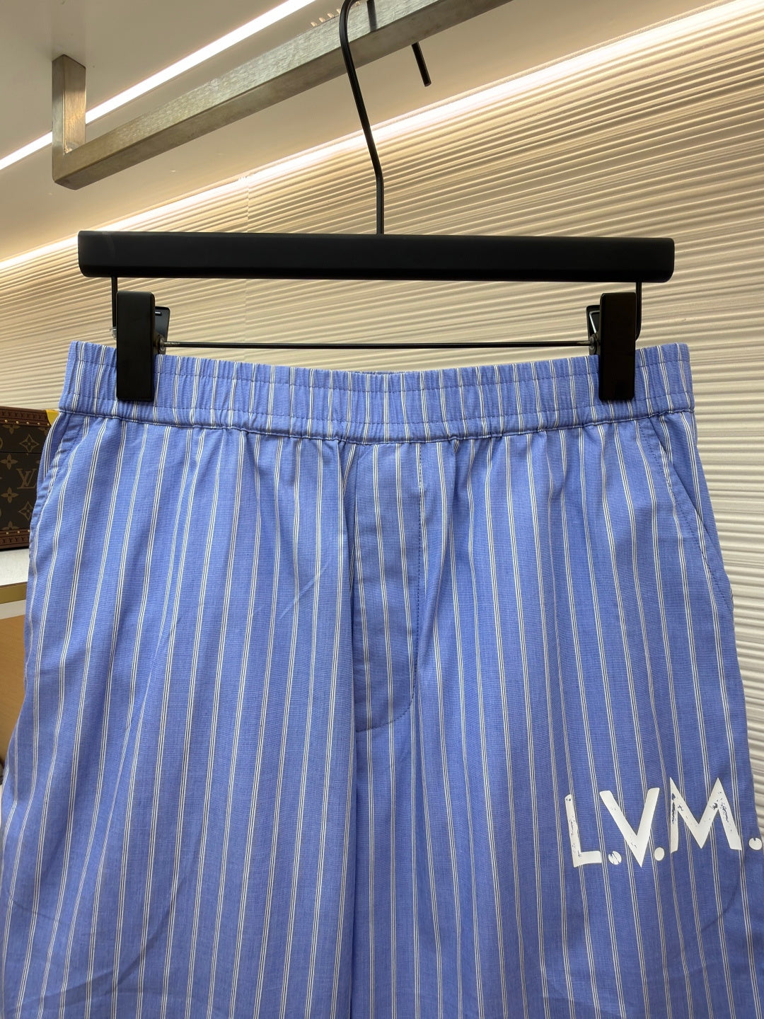 Striped jacquard printed shorts