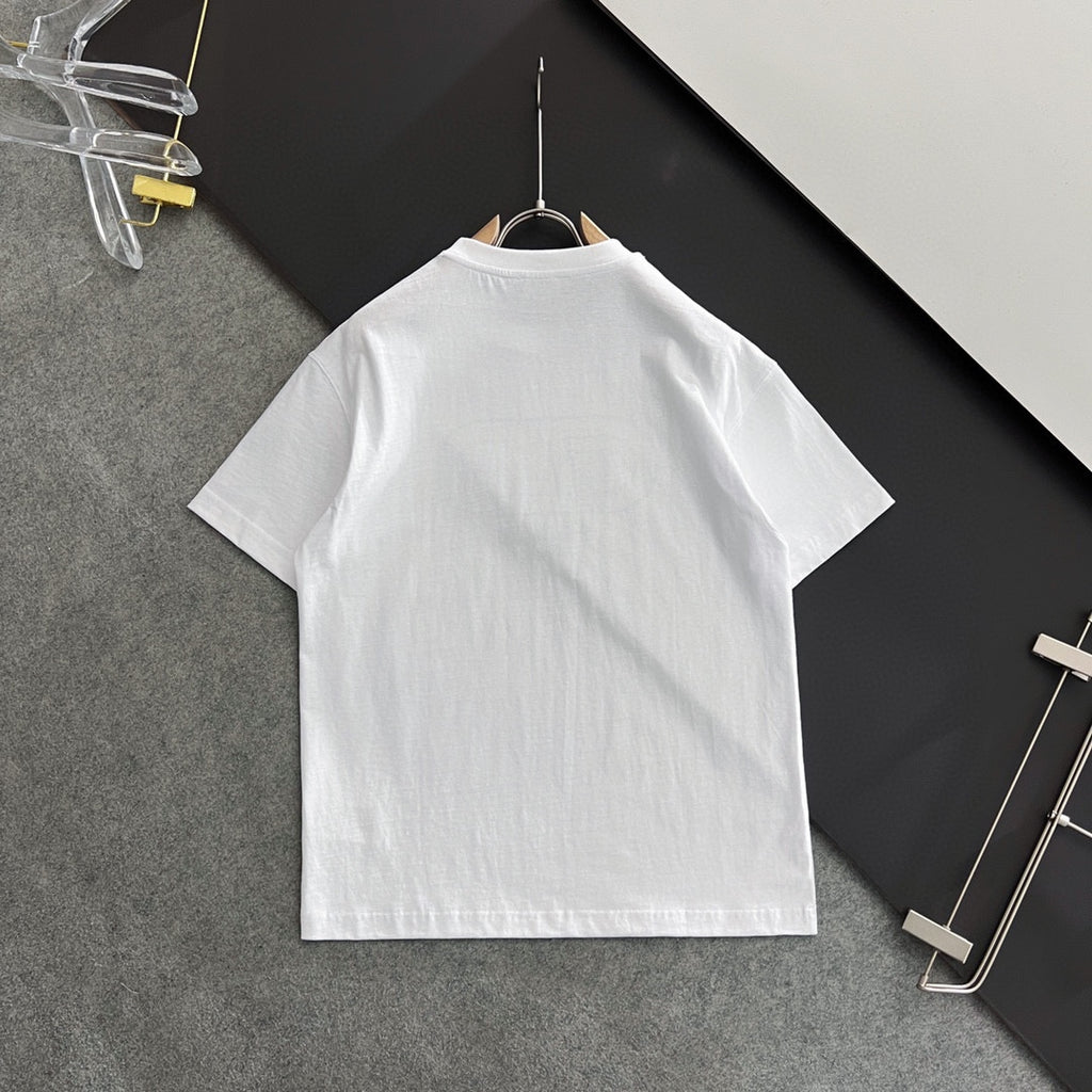 Summer new round neck fashionable short sleeved T-shirt