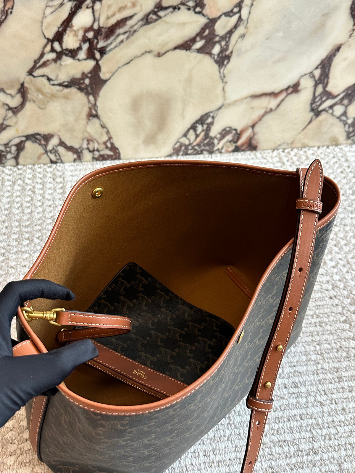 Square buckle cover mailman bag