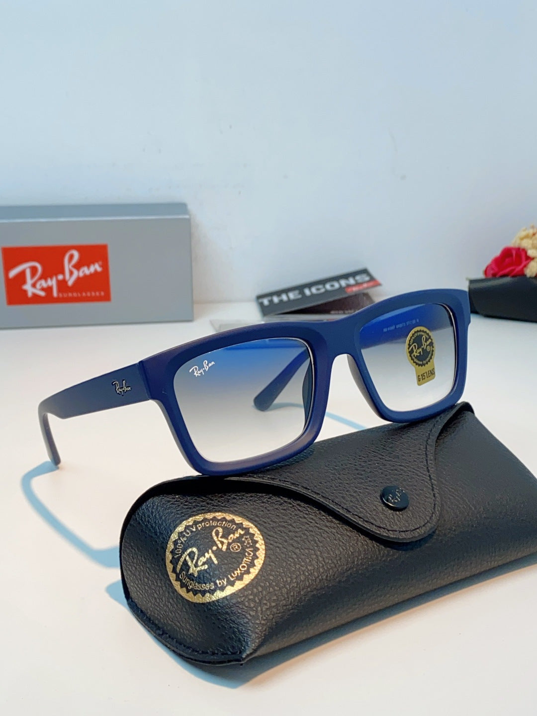 High quality tempered glass sunglasses for men