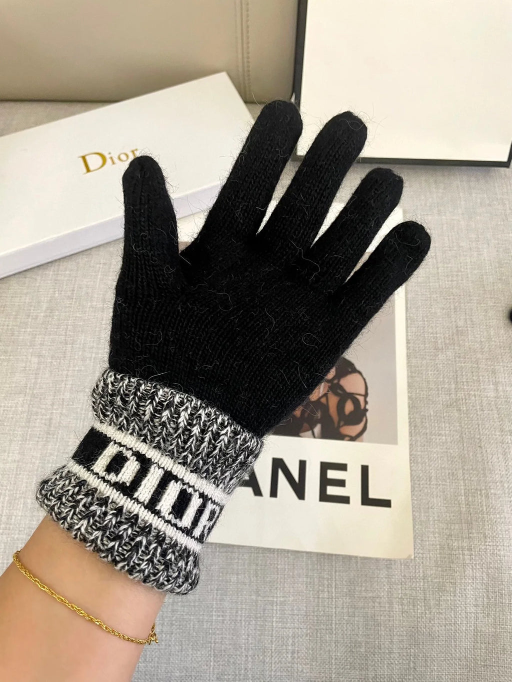 Wool Knitted Gloves 🧤 Candy Solid Color Series