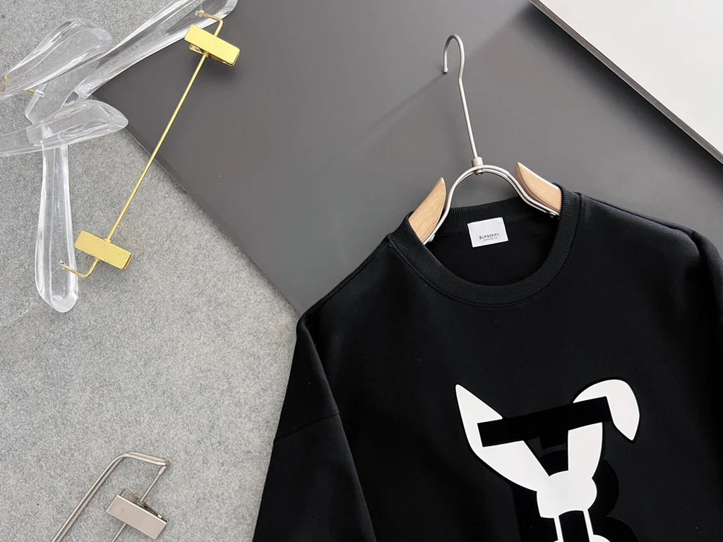 New printed pullover round neck hoodie