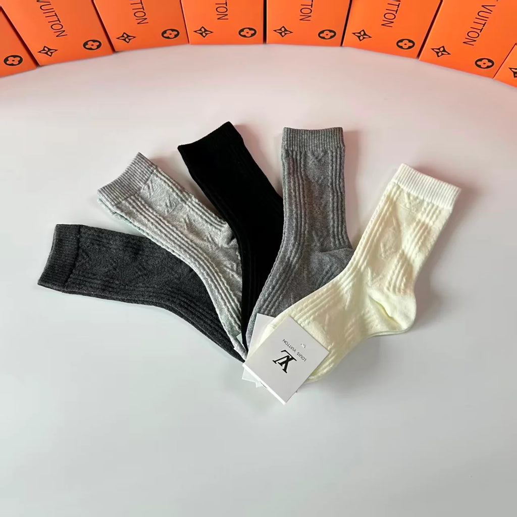 New cashmere pile socks