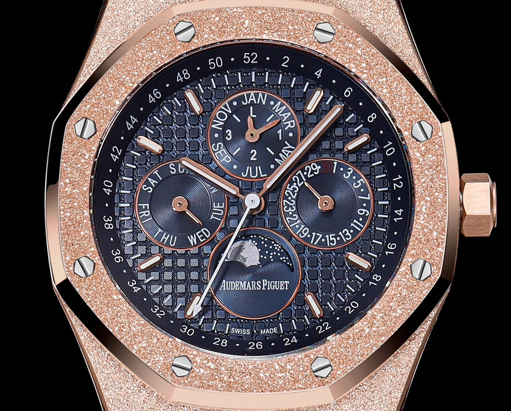 Royal Oak "Frosted Gold" Series (Ref. 26574)—the 41mm "King of Steel Watches" (Custom Frosted Gold Edition)（Rose gold）