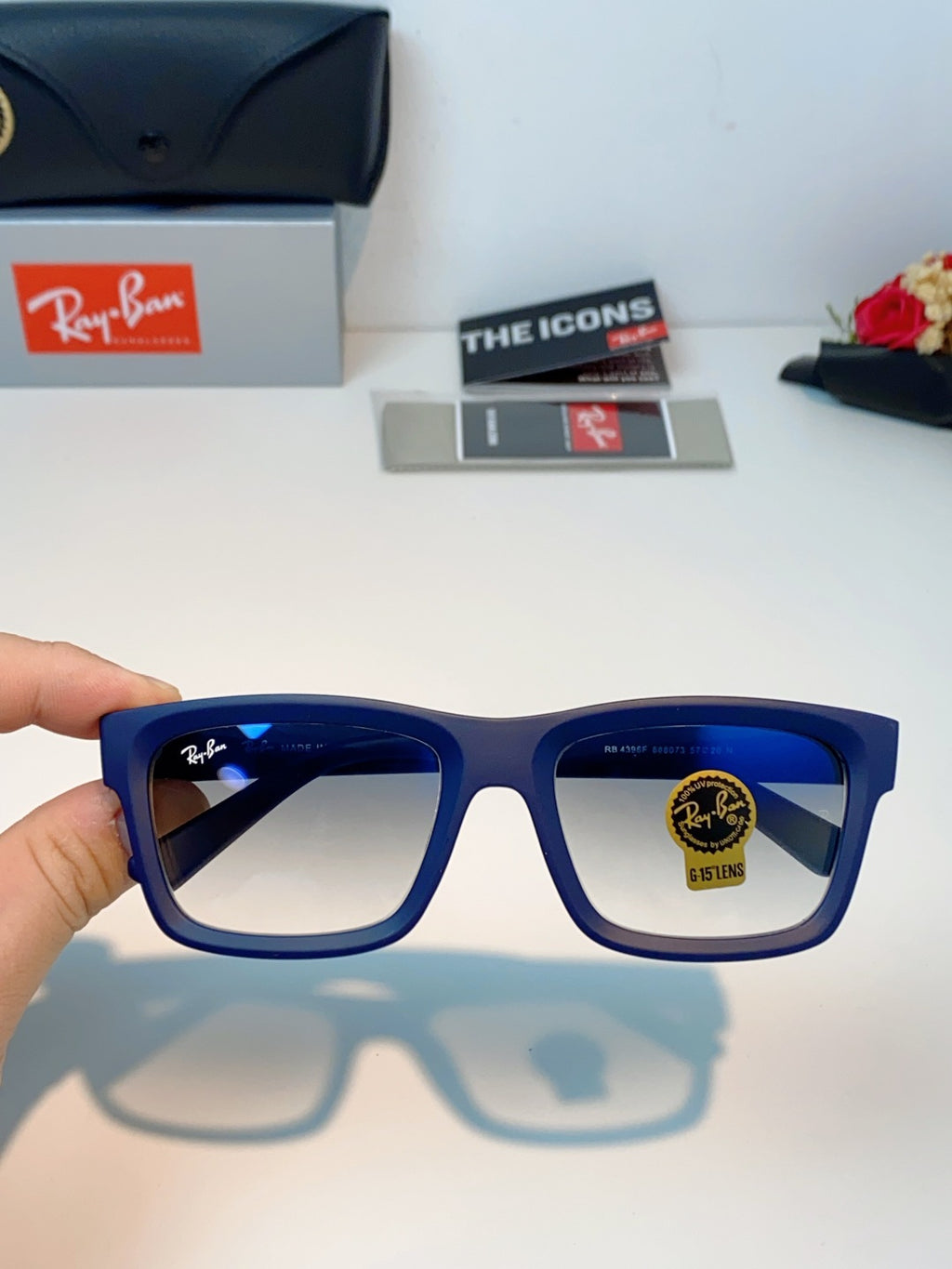 High quality tempered glass sunglasses for men