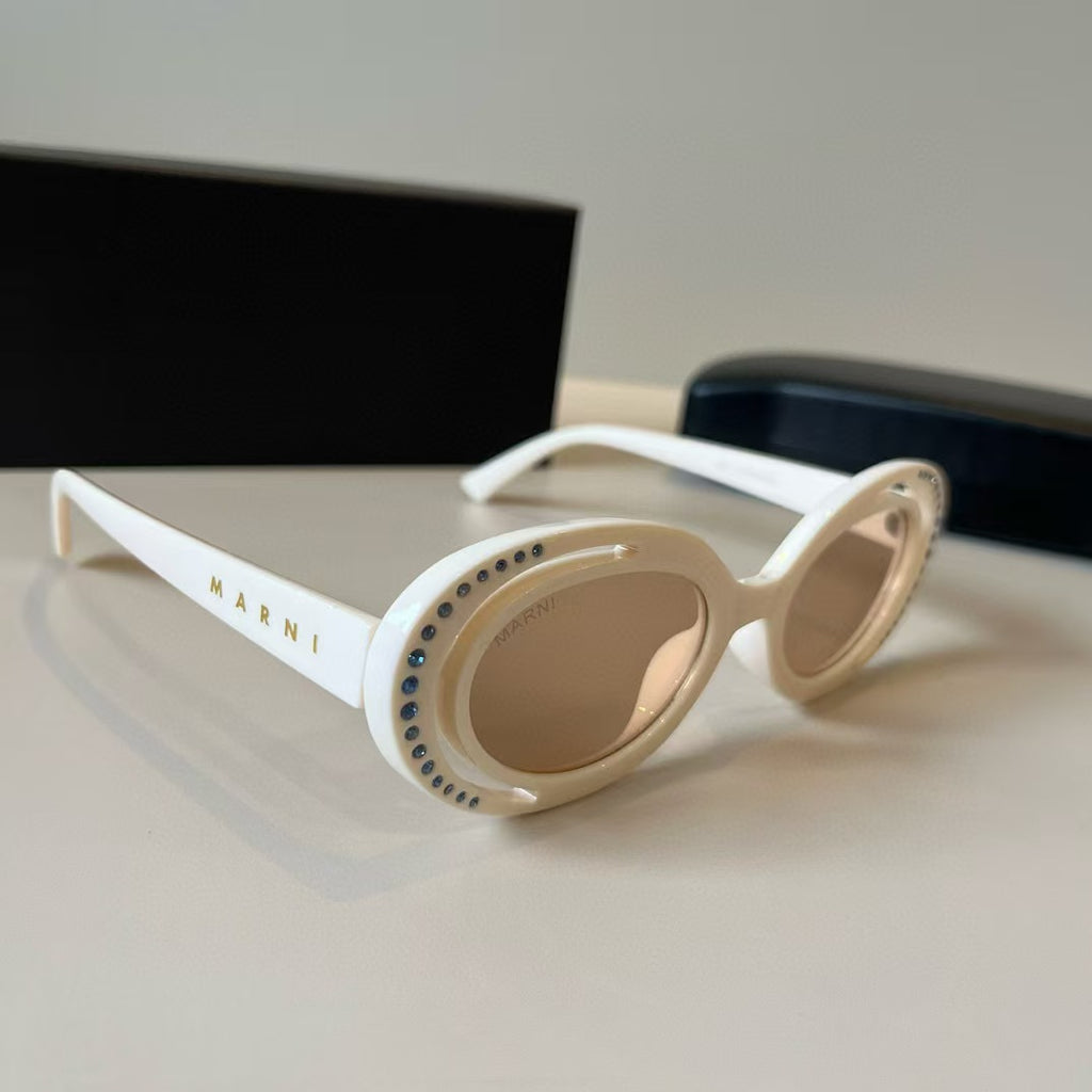 Explosive elliptical sunglasses