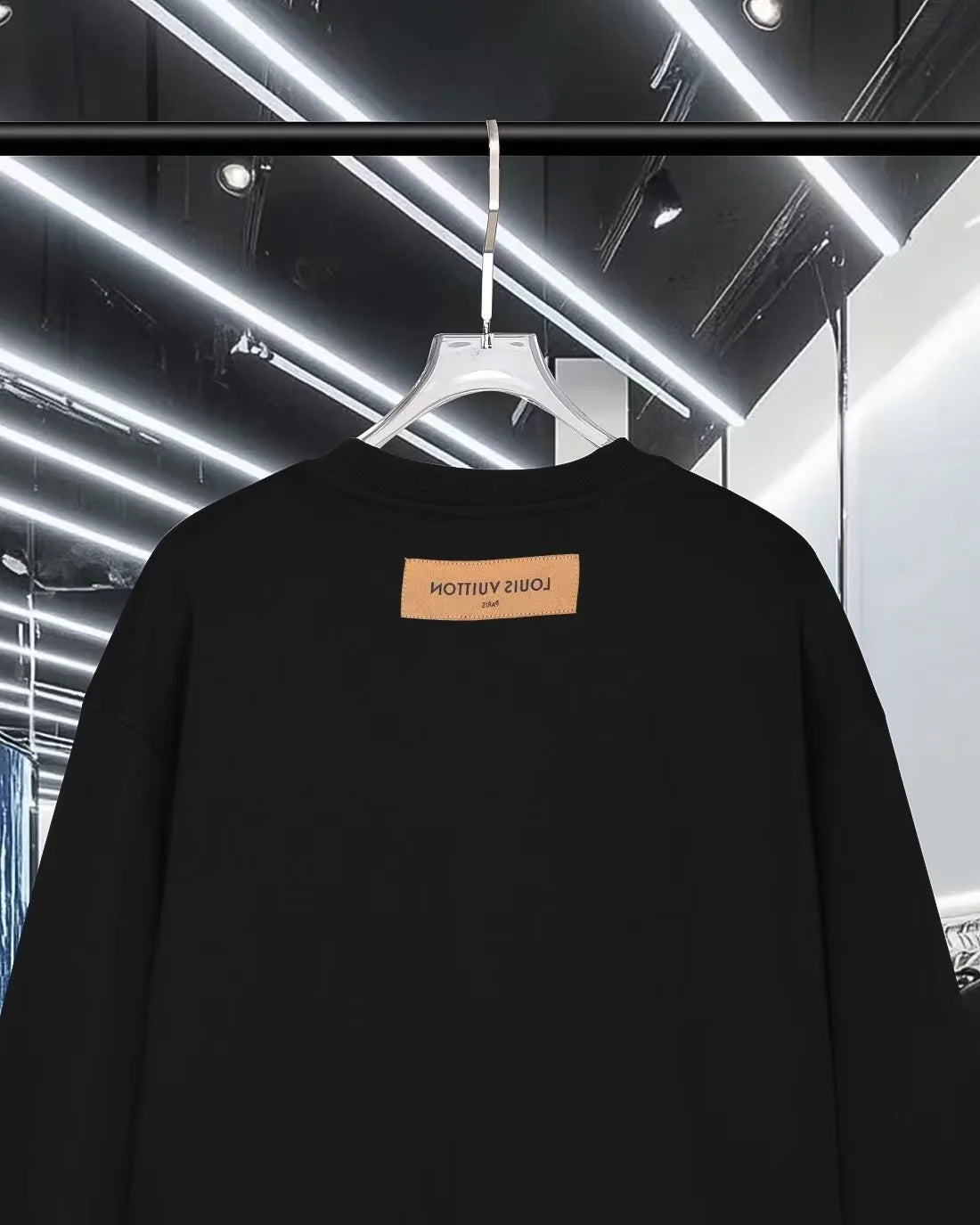 Color blocked offset letter hoodie