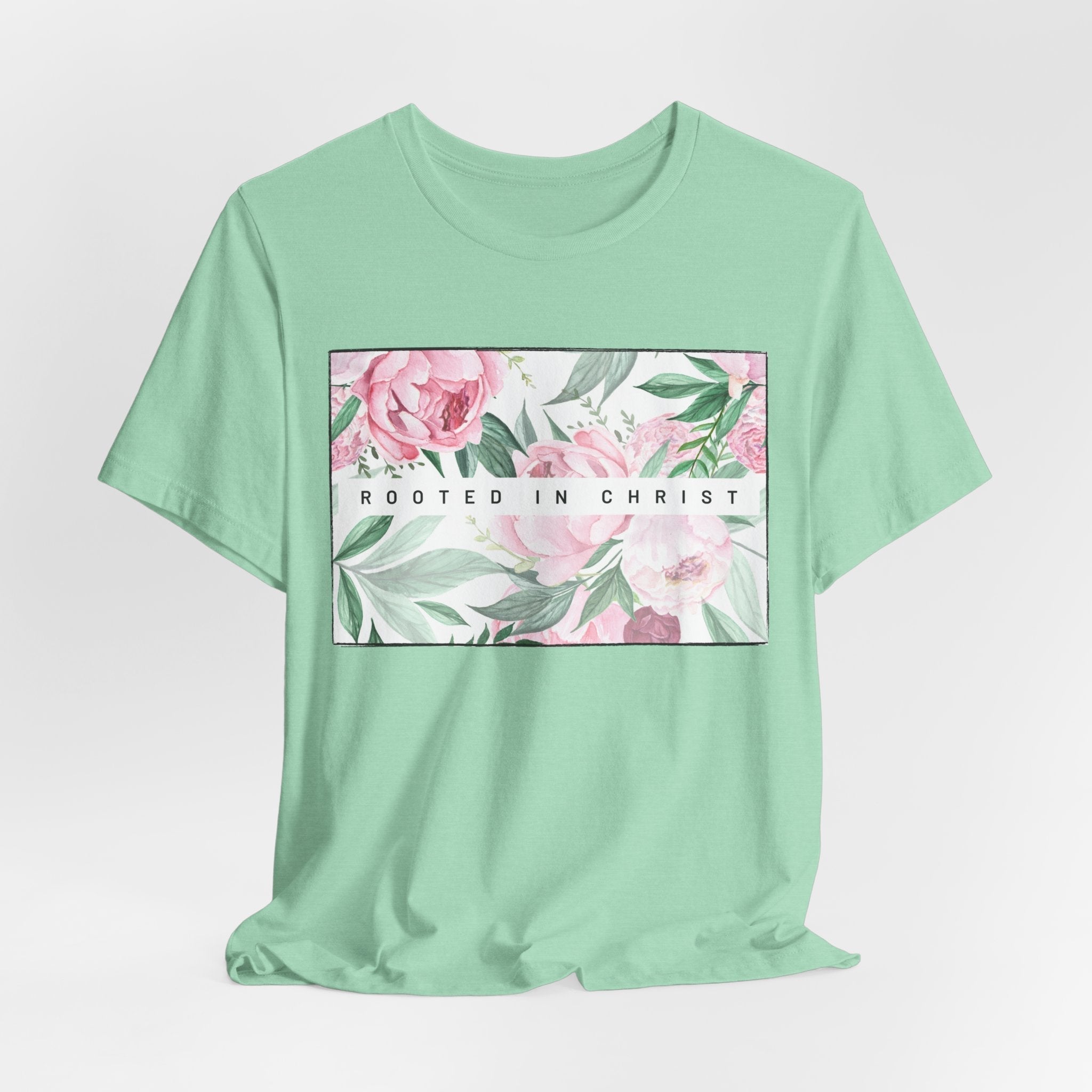 Rooted in Christ Jesus-inspired Christian T-Shirt
