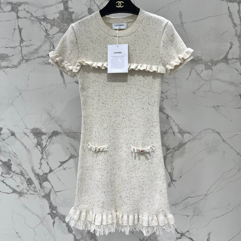 Sweet & Elegant Floral-Button Lace Dress