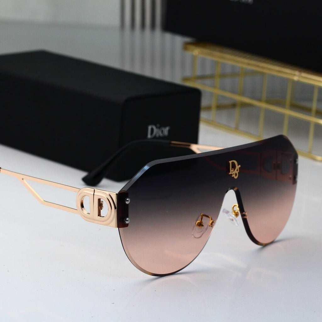 Bold Full-Print Mirror-Lens Sunglasses