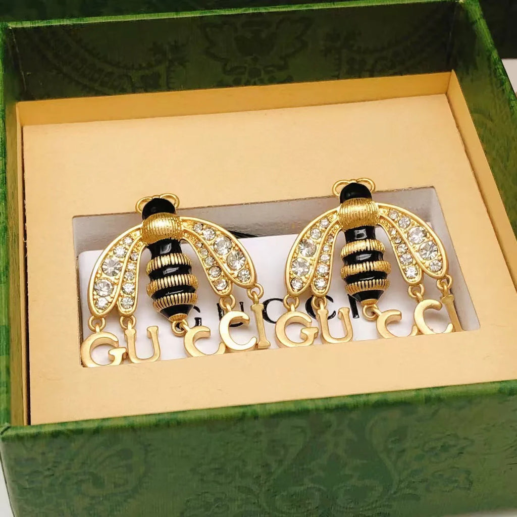 New bee earrings