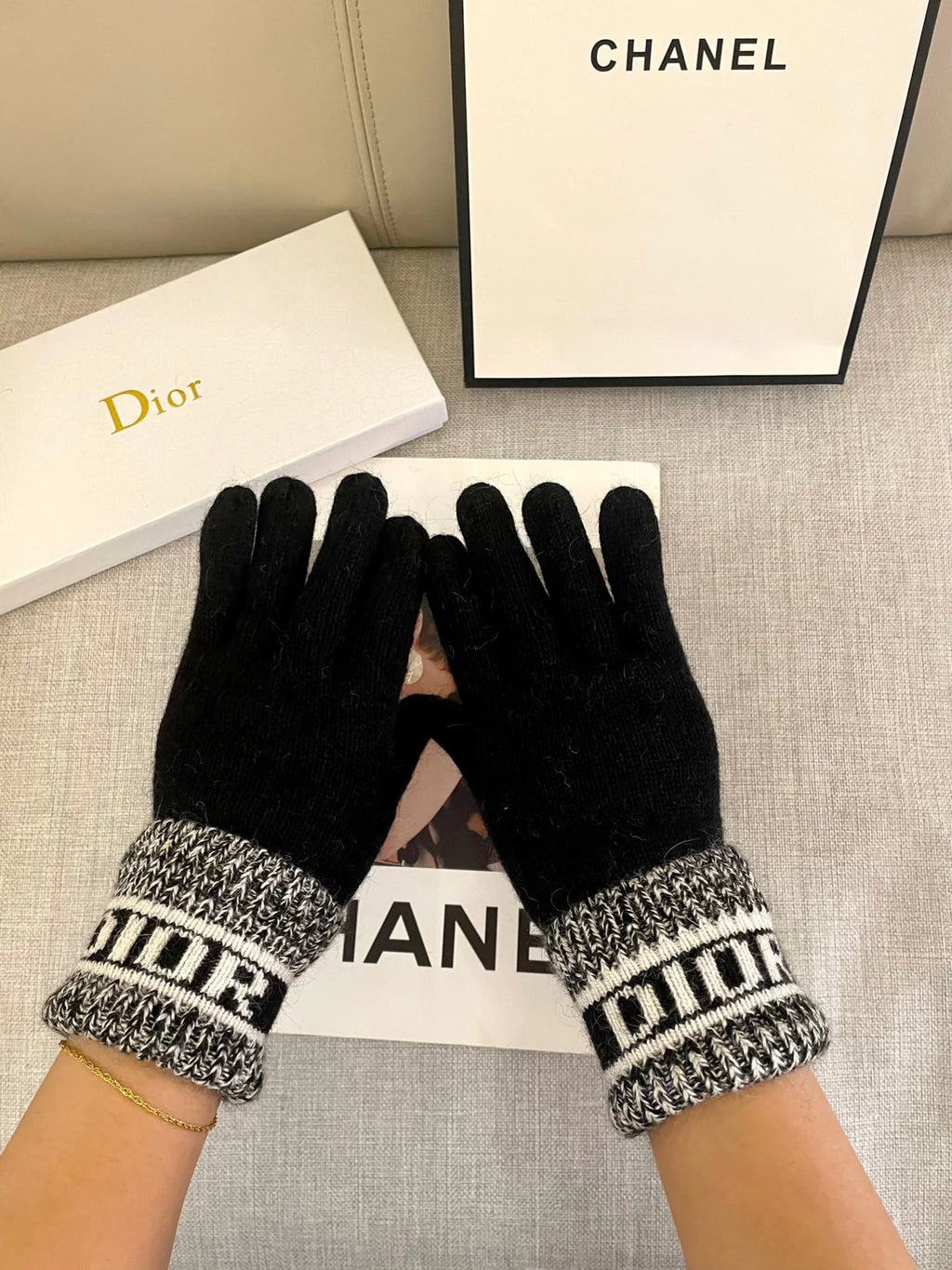 Wool Knitted Gloves 🧤 Candy Solid Color Series